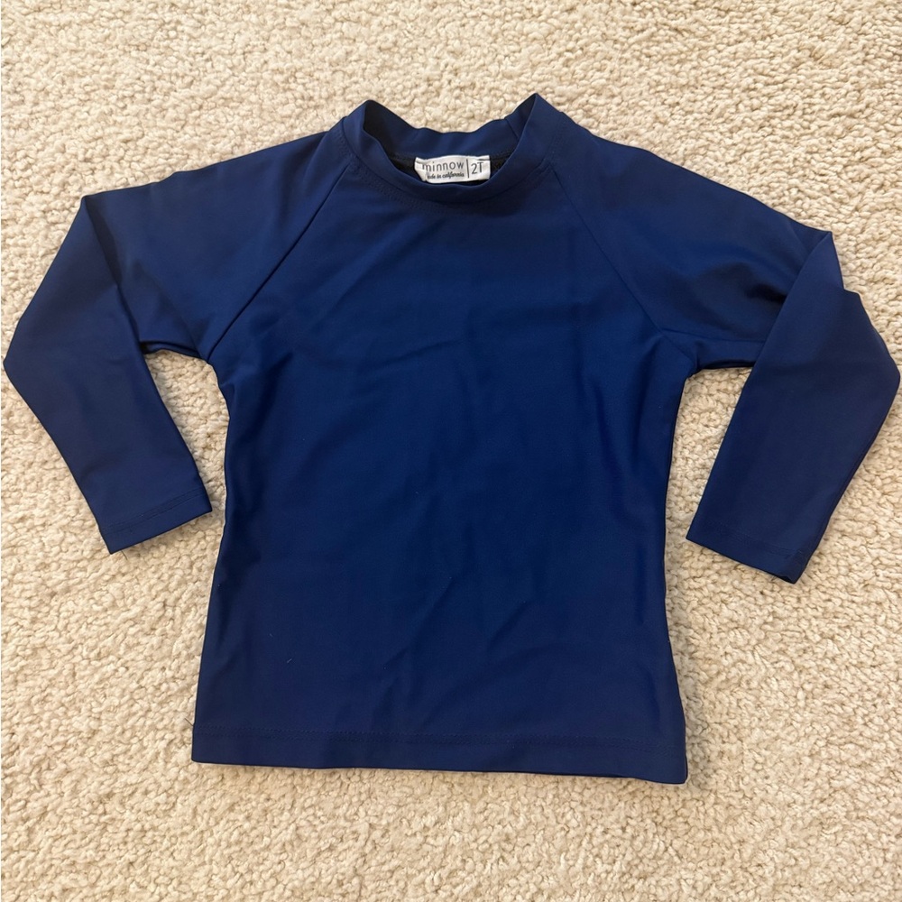 Minnow navy blue rashguard